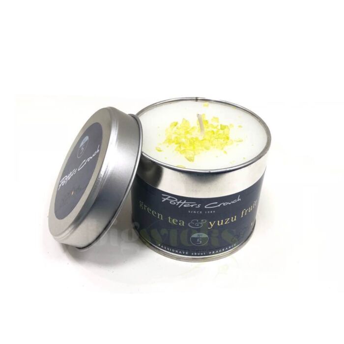 Potters Crouch - Candle Tin - Green Tea & Yuzu-2